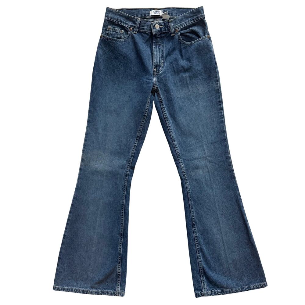 Vintage Old Navy Flare Jeans Women's size 4 6 8 Sz 28 Blue NEW‎ Retro Y2K 90s